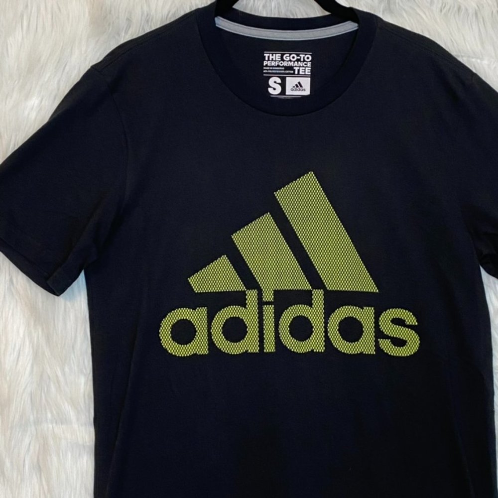 Adidas Climalite Go-To Performance Tee Black Size Small